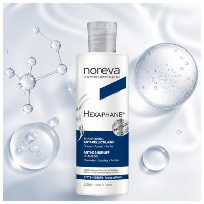 Noreva Hexaphane Shampooing Antipelliculaire États Modérés 250 ml