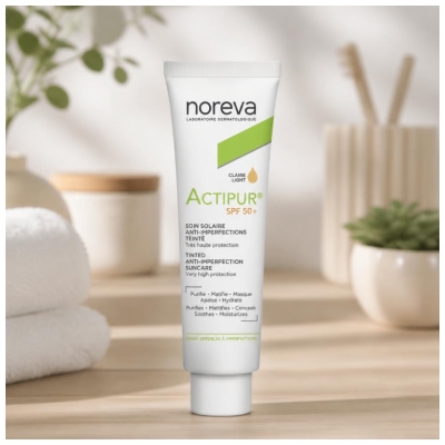 Noreva Actipur Soin Solaire Spf50+ Anti-Imperfections Teinte Claire 30 ml