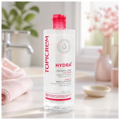 Topicrem HYDRA+ Eau Micellaire Douceur Peaux Sensibles 400 ml