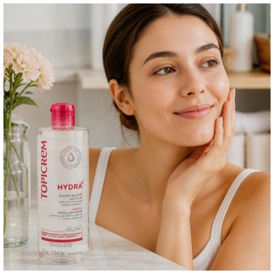 Topicrem HYDRA+ Eau Micellaire Douceur Peaux Sensibles 400 ml