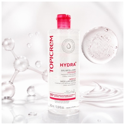 Topicrem HYDRA+ Eau Micellaire Douceur Peaux Sensibles 400 ml