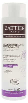 Cattier Solution Micellaire Démaquillante Visage Yeux Lèvres 300 ml