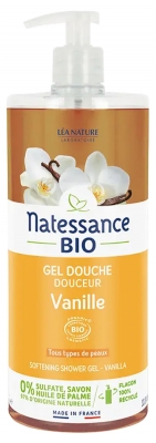 Natessance Gel Douche Douceur Vanille Bio 1 L