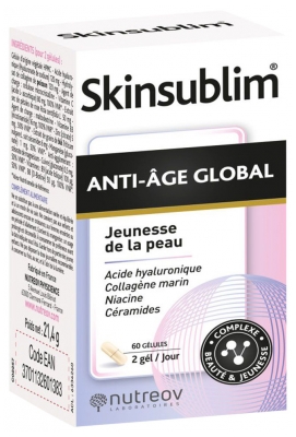 Nutreov Skinsublim Anti-Âge Global Jeunesse de la Peau 60 Gélules