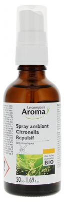 Le Comptoir Aroma Spray Environnement Repulsif Moustiques Citronnelle 50 ml