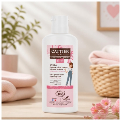 Cattier Gynea Toilette Intime Mousse Ultra Douce Girl Bio 150 ml