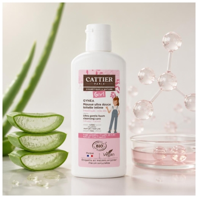 Cattier Gynea Toilette Intime Mousse Ultra Douce Girl Bio 150 ml