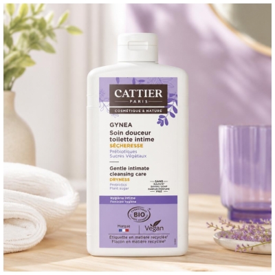 Cattier Gynea Gel Intime Sécheresse Bio 200 ml
