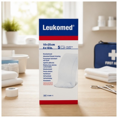 Pansement adhésif LEUKOMED 10 cm X 25 cm - Boîte de 5