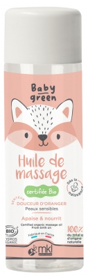 MKL Green Nature Baby Green Huile de Massage Peaux Sensibles Bio 100 ml
