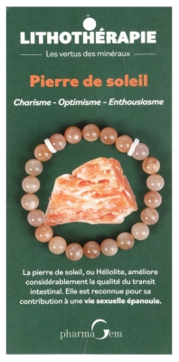 PharmaGem Lithotherapie Pierre de Soleil Bracelet 8 mm