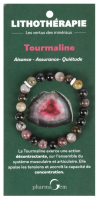 PharmaGem Lithotherapie Tourmaline Bracelet 8 mm