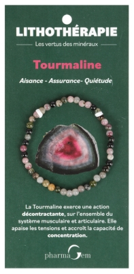 PharmaGem Lithotherapie Tourmaline Bracelet 4 mm