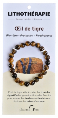 PharmaGem Lithotherapie Oeil de Tigre Bracelet 8 mm