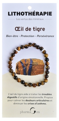 PharmaGem Lithotherapie Oeil de Tigre Bracelet 6 mm