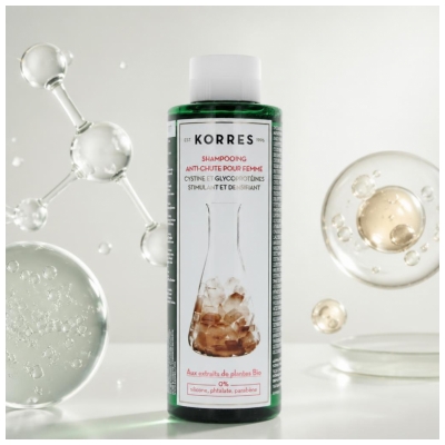 Korres Shampoing Fortifiant Anti-Chute Femme 250 ml