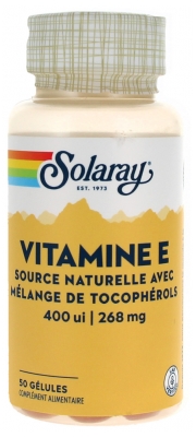 Solaray Vitamine E 400 Ui - 268 mg - 50 Gélules