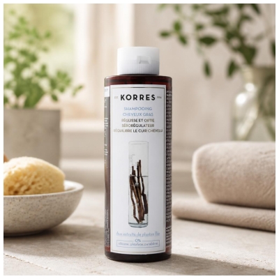 Korres Shampoing Purifiant Cheveux Gras 250 ml