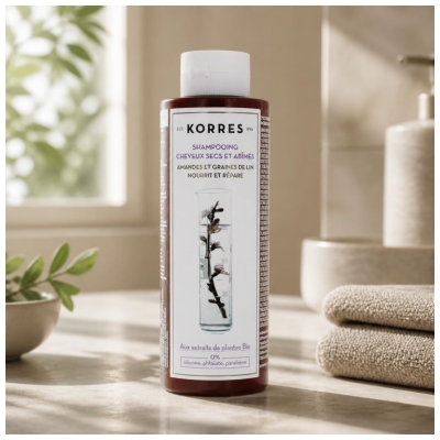 Korres Shampoing Nourrissant Cheveux Secs & Abîmés 250 ml