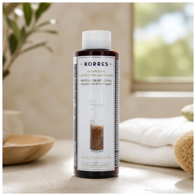 Korres Shampoing Volumateur Cheveux Fins 250 ml
