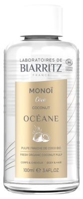Laboratoires de Biarritz Monoï Noix de Coco 100 ml Certifié Bio