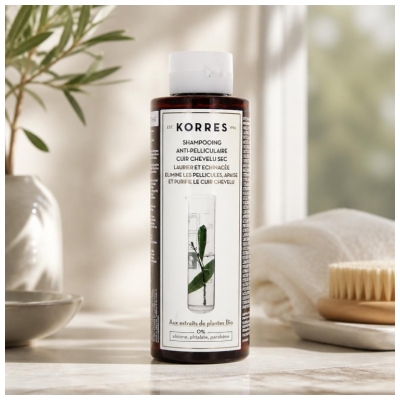 Korres Shampooing Antipelliculaire & Cuir Chevelu Sec 250 ml
