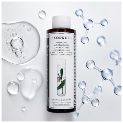 Korres Shampooing Antipelliculaire & Cuir Chevelu Sec 250 ml