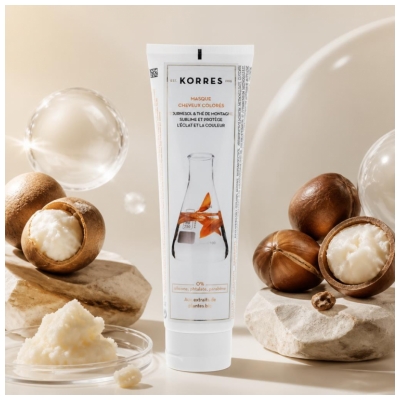Korres Masque Réparateur Cheveux Colorés 125 ml