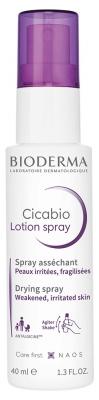 Bioderma Cicabio Spray Asséchant et Cicatrisant Peaux Fragilisées 40 ml