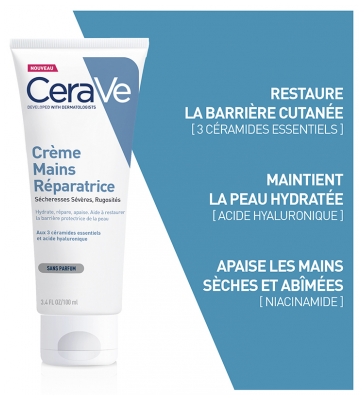 CeraVe Crème Mains Réparatrice Sans Parfum 50 ml