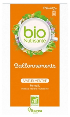 Vitavea Infusion Ballonnement Saveur Menthe Bio 20 Sachets