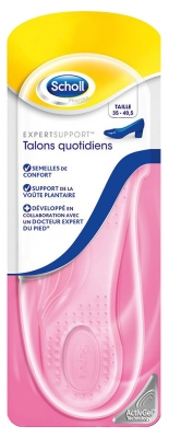 Scholl ExpertSupport Semelles Talons Quotidiens 1 paire 35 - 40.5