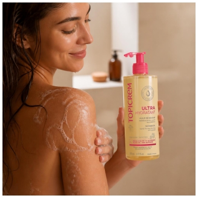 Topicrem Ultra-Hydratant Huile de Douche Peaux Sensibles et Sèches 500 ml