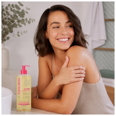 Topicrem Ultra-Hydratant Huile de Douche Peaux Sensibles et Sèches 500 ml