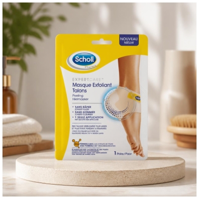 Scholl Masque Pieds Exfoliant Talons 1 Paire