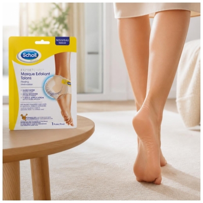 Scholl Masque Pieds Exfoliant Talons 1 Paire