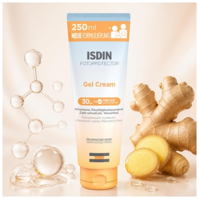 Isdin Fotoprotector Gel Cream Crème Solaire Corps Spf30 250 ml
