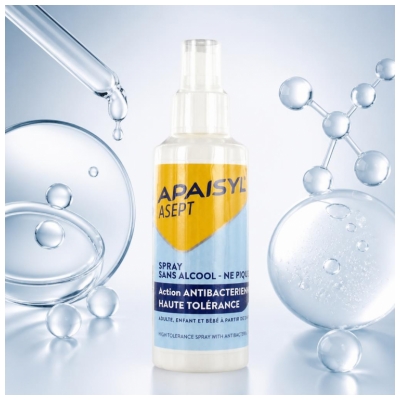 Apaisyl ® Cleanspray - Nouveau Nom et Nouveau Packaging
Anciennement Asept Spray