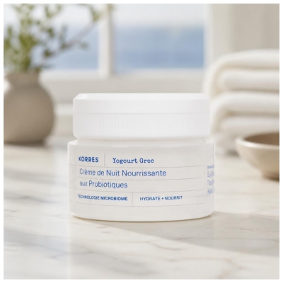Korres Yaourt Grec Crème Nuit Nourrissante Probiotiques 40 ml