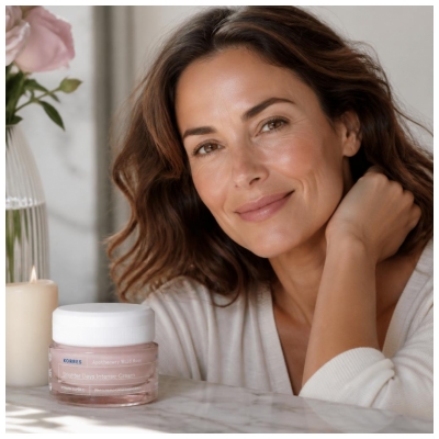 Korres Rose Sauvage d'Apothicaire Crème Intense Illuminatrice Peaux Sèches à Très Sèches 40 ml