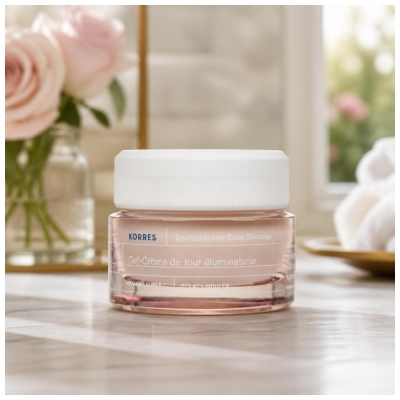 Korres Rose Sauvage Gel-Crème de Jour Illuminateur 40 ml