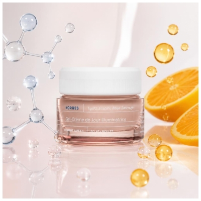 Korres Rose Sauvage Gel-Crème de Jour Illuminateur 40 ml