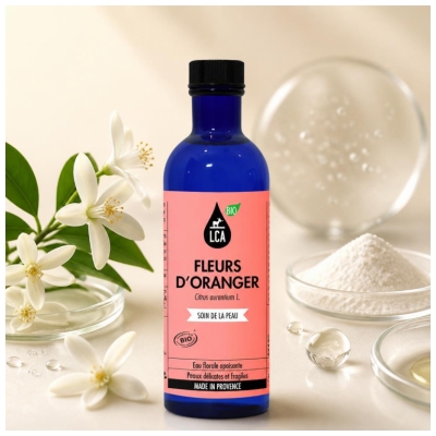 LCA Eau Florale de Fleurs d'Oranger Apaisante Peaux Délicates Bio 200 ml