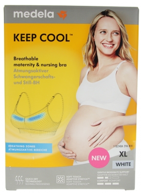 Medela Soutien-Gorge Grossesse et Allaitement - Blanc - 1 Pièce