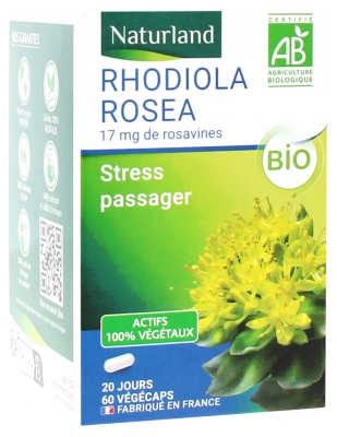 Naturland Rhodiola Rosea Bio 60 Gélules