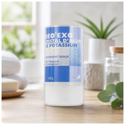Exopharm Deo'Exo Cristal d'Alun 120 g en Présentoir