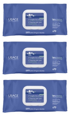 Mustela Bébé Lingettes Nettoyantes Douceur Lot de 4 x 70 Lingettes