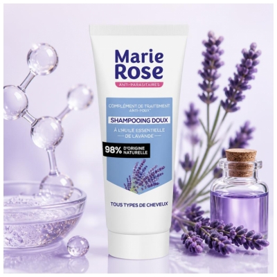 Marie Rose Shampooing Doux à l'Huile Essentielle de Lavande 250 ml