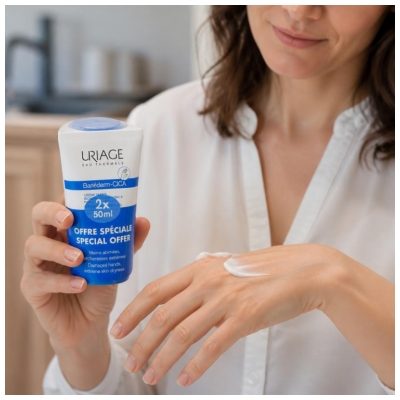 Uriage Bariéderm Crème Mains Isolante Réparatrice 2 X 50 ml
