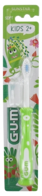 GUM Brosse à Dents Enfant Kids 901 - Couleur : Vert fluo